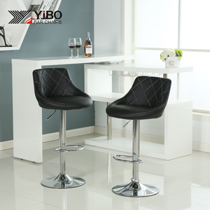 Ajustable <span class=keywords><strong>de</strong></span> cuero Bar moderno silla giratoria Base <span class=keywords><strong>de</strong></span> cromo Bar taburete <span class=keywords><strong>de</strong></span> bar silla mejor oferta - Product Image 1