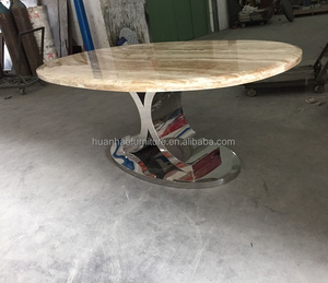 Fosha utilizado oro muebles de comedor para la venta de mármol ovalada Mesas Sillas - Product Image 5