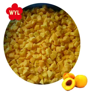 Iqf frutas congeladas de pêssego amarelo em massa