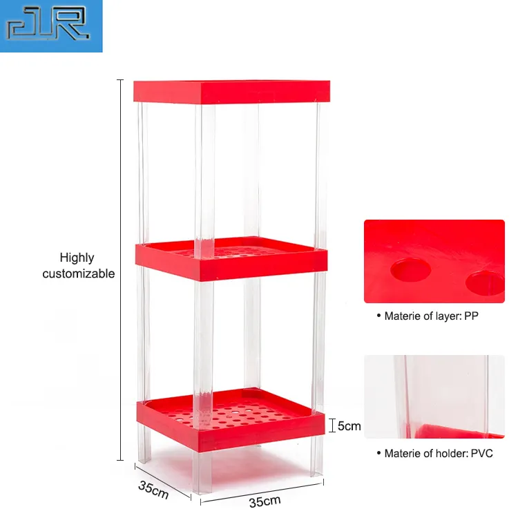 Reliable quality moving layered plastic shelves