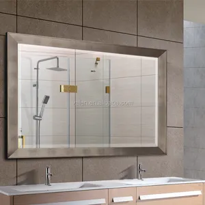 맞춤형 저렴한 3D 대형 디자인 전체 멋진 실버 장식 욕실 벽 거울