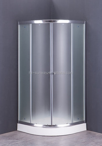 120x190 cm Chine bande givré verre cadre moins coin pivot porte de douche - Product Image 4