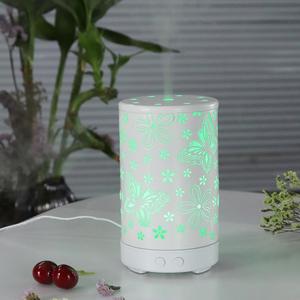 Nuovo Design 2021 <span class=keywords><strong>Diffusore</strong></span> di Oli Essenziali in Metallo Aromaterapia <span class=keywords><strong>con</strong></span> Farfalla e Fiore Luce <span class=keywords><strong>Candela</strong></span> Brillante <span class=keywords><strong>Diffusore</strong></span> di Nebbia Fresca Rilassante - Product Image 1