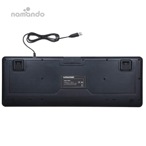 <span class=keywords><strong>Clavier</strong></span> filaire USB à grandes touches pour personnes malvoyantes, lettres à fort contraste, 104 touches, pour personnes âgées - Product Image 3