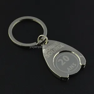 Shopping Trolley Token Custom Logo Coin Keychain