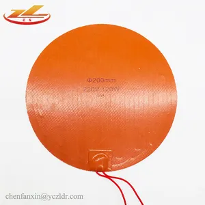 12v 220v round silicone heat bed 3d printer 300mm 72w