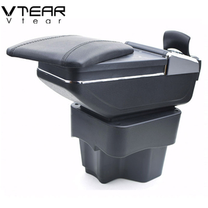 Vtear para <span class=keywords><strong>KIA</strong></span> K2 <span class=keywords><strong>RIO</strong></span> 3 reposabrazos caja tienda central caja de contenido con copa titular productos <span class=keywords><strong>interior</strong></span> del coche-estilo de accesorios 2011-2016 - Product Image 4