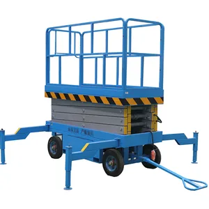Low cost Adjustable Lifting Height Construction aerial work scissor lift platform rental