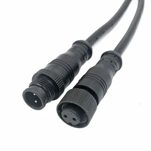 Waterproof Electrical wire connector IP67 male to female 2pin 3pin 4pin 5pin conector for led outdoor waterproof cable