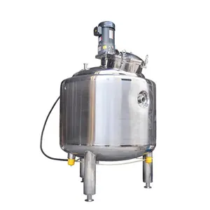 stainless steel double jacketed syrups 50 liter mixing tank