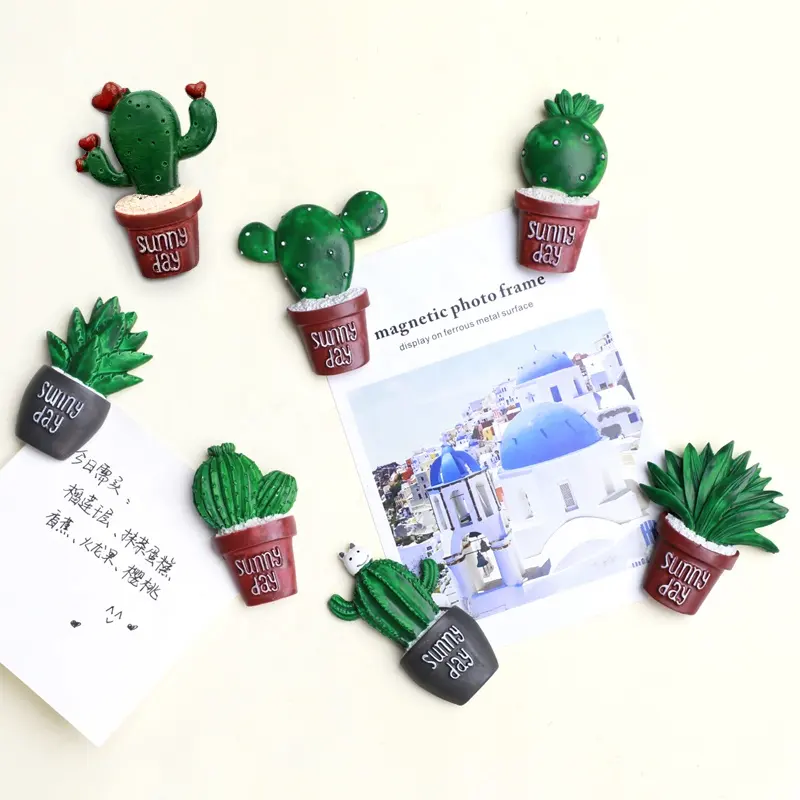 Promotional Souvenir 3D Cactus Creative Fridge Magnet
