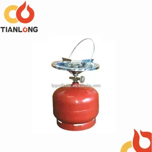 0.5KG 2KG Small LPG Cylinder For Camping BBQ LPG TANK Fitted With Valve and Burner ODM/OEM