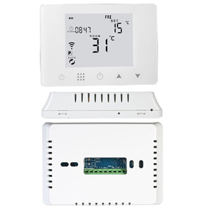 HY09BW-WIFI Smart life-termostato programable de calefacción para caldera, <span class=keywords><strong>compatible</strong></span> <span class=keywords><strong>con</strong></span> varios idiomas, funciona <span class=keywords><strong>con</strong></span> Alexa, <span class=keywords><strong>Google</strong></span> <span class=keywords><strong>home</strong></span> - Product Image 4