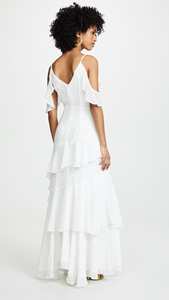 KY Ruffle Trim Draped Flutter Sleeves Polka <strong>Dot</strong> Print <strong>Maxi</strong> V Neck Adjustable <strong>Dress</strong> Summer <strong>Dresses</strong> Women Elegant <strong>Dresses</strong> - Product Image 5