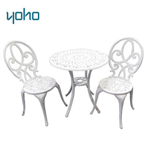 Silla de aluminio fundido Marcos Redondo Malasia <span class=keywords><strong>Mesa</strong></span> real conjunto Bistro para jardín - Product Image 1