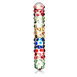 Fashional Pirex de Vidro Cristal Dildo Falsificados Penis Butt Plug Anal Próstata Brinquedos Sexuais Para As Mulheres Vibrador Masturbação Produtos Do Sexo