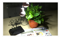 Mini Enerji Tasarruflu İç Mekan Monokristal Silikon Lityum İyon Güneş Paneli Ev İçin LED Işıklar