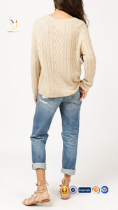 Màu Sắc Ánh Sáng Thiết Kế Mới Nhất Phụ Nữ Len Cáp Đan Áo Len - Product Image 3