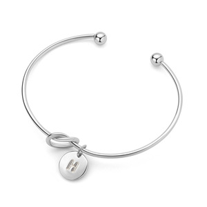 Unisex di modo del Polsino Del Braccialetto di Fascino Del Braccialetto Branelli di Alfabeto del Nodo di Amore Del Braccialetto Dei Monili