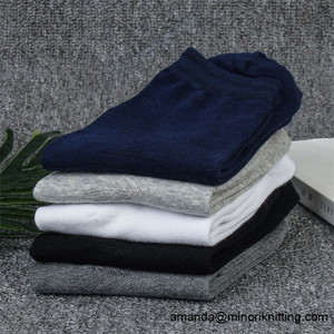 Minori Custom 100% Cotone Tinta Unita Bianco Calze Da Uomo Vestito Calza di Cotone Organico Senza Spandex - Product Image 2
