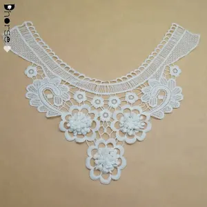 Nuevo diseño de cuello, cuello de ganchillo, cuello de algodón, diseño para vestidos