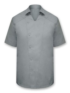 Nuovo Design Divisa da Chef Nera con Colletto, Giacca e Pantaloni da <span class=keywords><strong>Cuoco</strong></span>, Uniforme da Cucina, Set Completo da Chef - Product Image 4