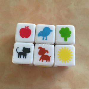 Xúc Xắc Nhựa Poly Nhựa Acrylic Mới Trong Suốt Phát Sáng Lấp Lánh Màu Trơn Trong Bóng Tối - Product Image 3