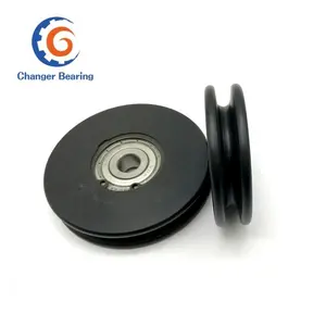 Plastic nylon pom pulley roller wheel bearing as per your drawing support oem customized p0