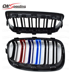 M COLORE NERO LUCIDO MATERIALE ABS PARAURTI ANTERIORE GRIGLIA della GRIGLIA ANTERIORE PER 2011-2015 BMW 1 SERIE F20 - Product Image 5