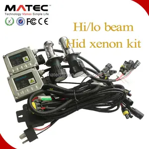 Coche Kit de Xenón HID h4 alta baja y H4-3 Hi/Lo coche Bi Xenon hid kits 35w Hola Lo lámpara de haz de polo