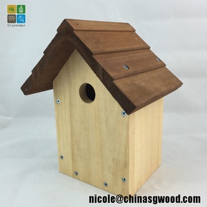SenGong FSC Ahşap kuş yuva kutusu, evcil hayvan kafesi kuş evi satılık - Product Image 3