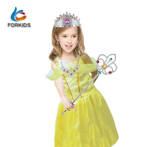 أورورا فساتين الأميرة الجميلة ، الأطفال الأميرة اللباس مع لعبة المجوهرات - Product Image 3