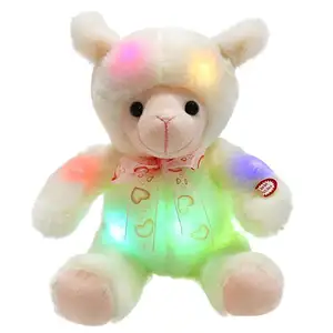 Peluches de animales de peluche con luz Led parpadeante, juguetes creativos de noche, temporizador de 30 minutos