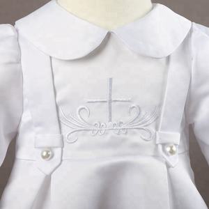 Robe de baptême <span class=keywords><strong>pour</strong></span> bébé garçon en satin blanc NIMBLE, vêtements <span class=keywords><strong>pour</strong></span> enfants, barboteuses, vêtements de communion <span class=keywords><strong>pour</strong></span> enfants, tenues de baptême <span class=keywords><strong>pour</strong></span> enfants - Product Image 5
