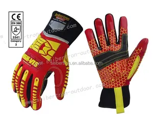 HIGH-VIS HRC5 Rigger Herren Arbeits handschuhe Ölfeld bohr schnitt 5 Verschleiß feste Handwerker Boxer Arbeits handschuhe