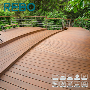 พื้นระเบียงไม้ไผ่สำหรับภายนอกอาคาร <span class=keywords><strong>REBO</strong></span> ดีไซน์ทันสมัย ผิวเรียบลื่น กันลื่น ทนไฟ เป็นมิตรกับสิ่งแวดล้อม ติดตั้งง่ายแบบคลิ๊กล็อค กันน้ำ - Product Image 6