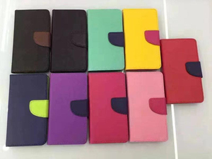 Venta al por mayor de la Fábrica de la caja del teléfono colorido de Corea Funda de cuero con tapa para <span class=keywords><strong>Samsung</strong></span>/iPhone - Product Image 5