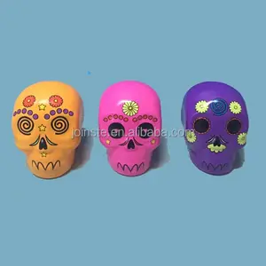 Benutzer definierter Tag des toten mexikanischen Schädels, Halloween Resin Skull,Sugar Skull