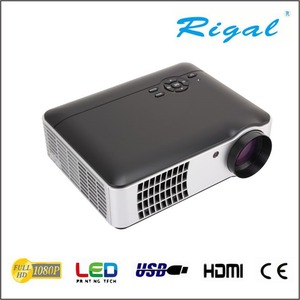 Barato DVB-T tv Multimedia Home Cinema Teatro full HD 3d LED proyector, Proyector de vídeo - Product Image 3