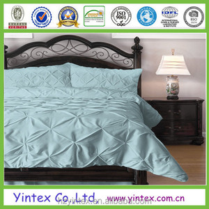 Twin Size 3 Piece Luxurious Pinch Pleat Decorative Pintuck <strong>Comforter</strong> <strong>Set</strong> - Product Image 3