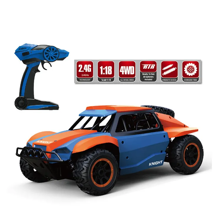 Coche de carreras teledirigido 4WD Monster 25 KM/H, modelo Hobby ATV, 1:18