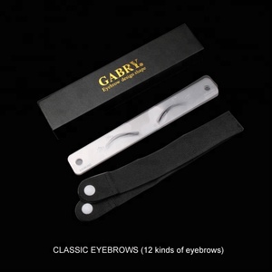 Chính Xác Bán Vĩnh Viễn Trang Điểm <span class=keywords><strong>Stencils</strong></span> Kit Nhựa Tốt Nhất Lông Mày Công Cụ Thiết Kế Thước Đo Lông Mày Định Hình Thẻ Thiết Kế - Product Image 3