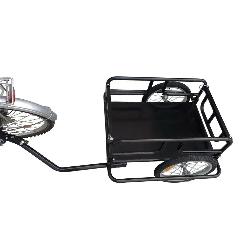 Foldable bicycle cargo trailer for camping