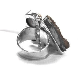 แหวนเงินสเตอริง925สไตล์คลาสสิกสามชิ้นประดับด้วยพลอยอัญมณีหนามเตยเงินชุบเงินของขวัญแต่งงานสำหรับงานเลี้ยง - Product Image 3