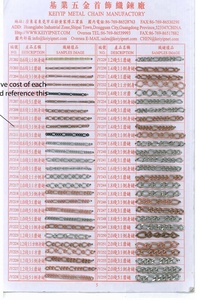 سلسلة فيجارو ذات الأوجه بقاعدة نحاسية ، زخرفة أمتعة فيجارو واسعة من النحاس الأصفر - Product Image 6