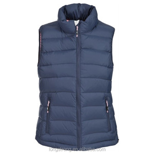 Ventas al por mayor de fábrica de las mujeres de otoño al aire libre cálido grueso invierno tendencia de moda personalizado Puffer Down <span class=keywords><strong>pluma</strong></span> abajo chaleco para mujeres - Product Image 1