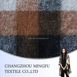 Tweed 2017 Nice 100% Wool Tweed Fabric Tweed Weave Woolen Fabric For Overcoat