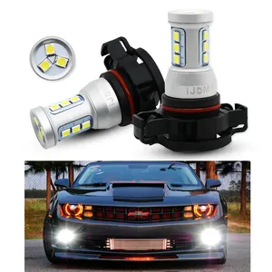 Ampoules LED de remplacement de haute puissance H16 6000, 5202 K, blanc, rouge, ambre, pour Chevrolet argent, 1500 GMC, climatisation