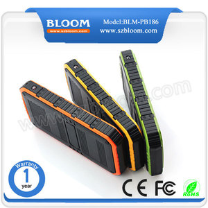 Blm-pb186 12000 mah solar y impermeable cargador solar del teléfono móvil - Product Image 3