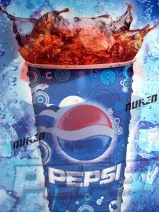 pepsi cola 3d affiche lenticulaire avec effet visuel fort stéréo